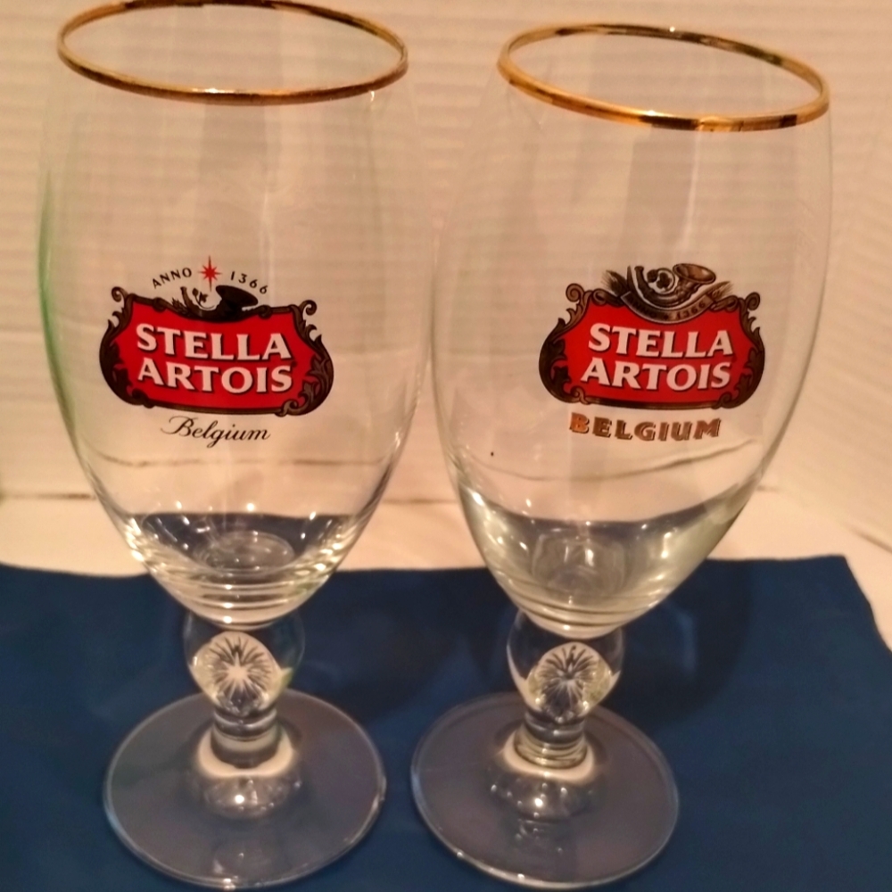 Stella Artois Belgium Limited Edition 600th Anniversary Goblets